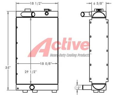 Prentice 2210 Radiator for a Prentice 2210 Log Loader