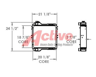 Terex Radiator for a Terex 585SE