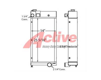 Bandit Chipper Radiator 250 450229, 900692505