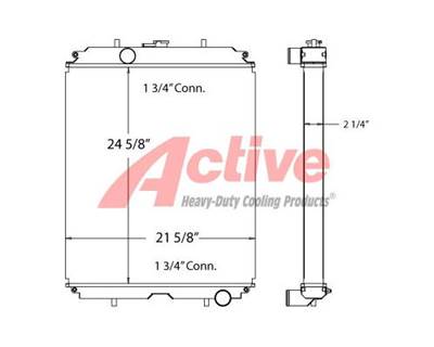 Lull Forklift Radiator 944E-42 Telehandler 450301, 8180210, 1001266651