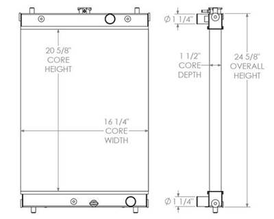 John Deere Mini Excavator Radiator

OE