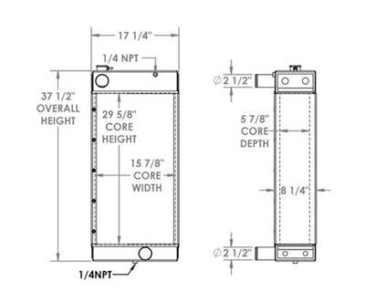  John Deere Powered Unit Radiator