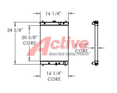 Yanmar 40 Series Ecavator Radiator