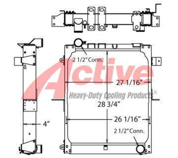 Grove Radiator for a Grove Crane