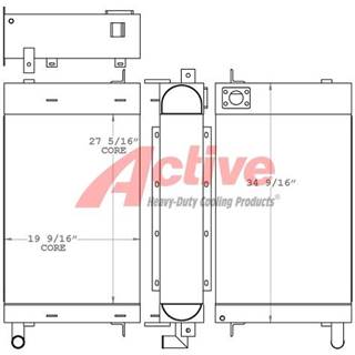 Grove RT650E Radiator for a Grove RT650E Crane