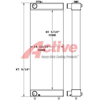 Hitachi ZX350 Radiator for a Hitachi ZX350 Series