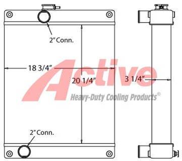Hyundai 45D57E Radiator
