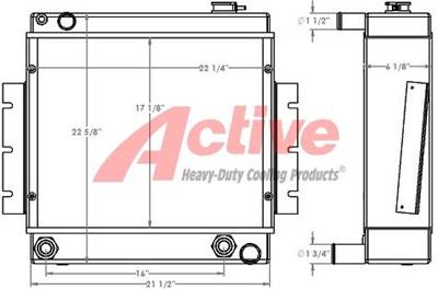 Ingersoll-Rand RT-708 Radiator for a Ingersoll Rand RT-708