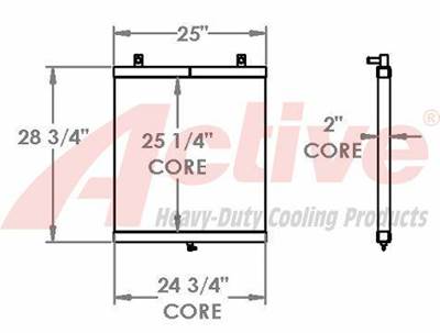 John Deere 210K EP Radiator