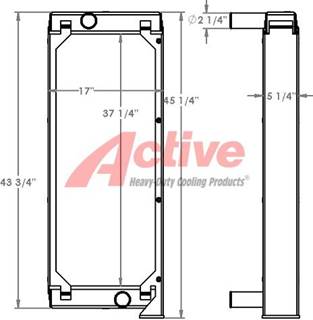 John Deere 240D Radiator