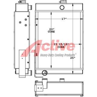 John Deere 450B Radiator