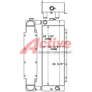 John Deere 450H Radiator