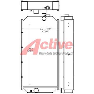 John Deere 544G Radiator
