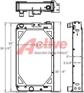 John Deere 550G Radiator