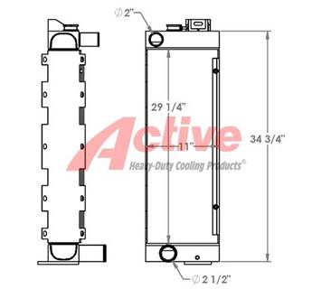 John Deere 550J Radiator