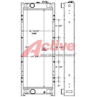John Deere 624H Radiator