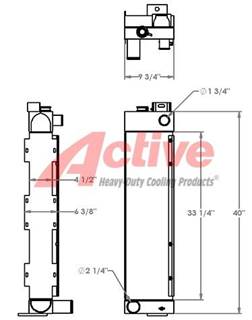 John Deere 650H Radiator