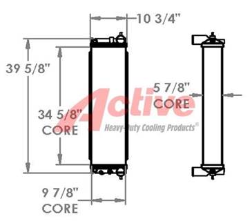 John Deere 650K Radiator