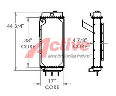 John Deere 655 Radiator