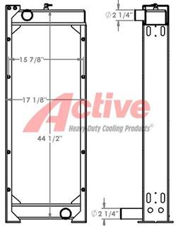 John Deere 672 Radiator