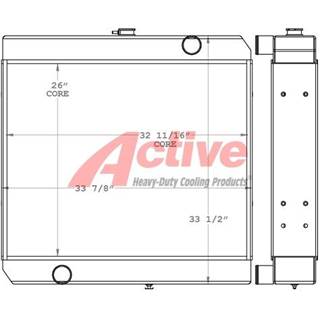 John Deere 690E LC Radiator for a John Deere 690E-LC Excavator