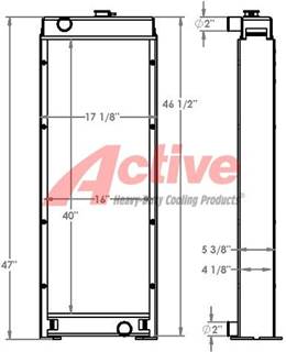 John Deere 700H Radiator