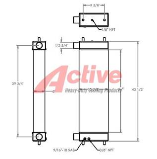 John Deere 700K Radiator