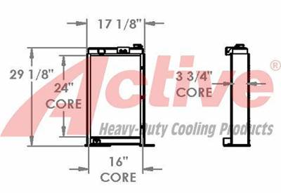 John Deere 710D Radiator