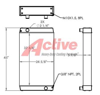 John Deere 772G Radiator