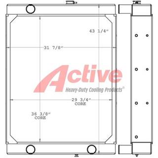 John Deere PowerTech Radiator for a John Deere Powertech Engine