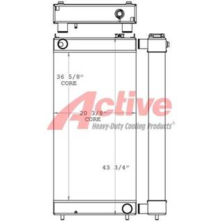 Kawasaki 65ZIV Radiator for a Kawasaki 65Z-IV