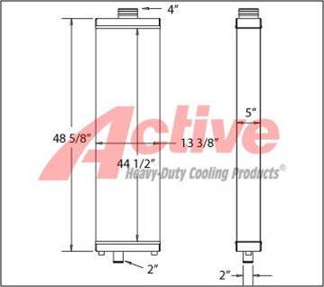 Komatsu D275AX-5E0 Radiator