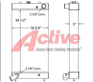 Komatsu D61 Radiator
