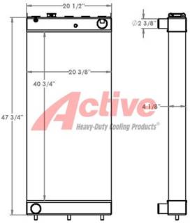 Komatsu D65EX-16 Radiator