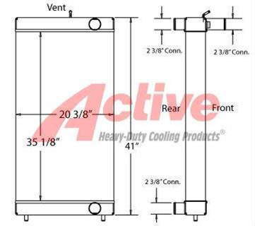 Komatsu HM350 Radiator