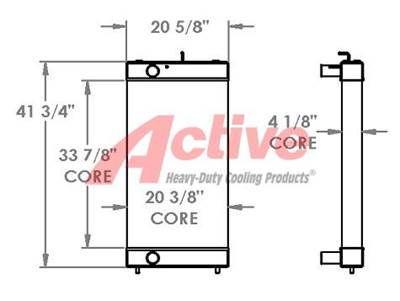Komatsu HM400 Radiator