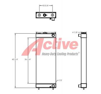 Komatsu PC138US LC-10 Radiator for a Komatsu PC138USLC-10