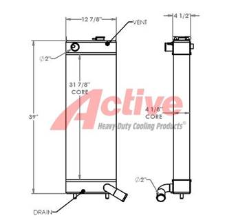 Komatsu PC228 Radiator