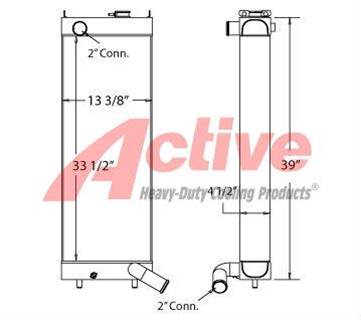Komatsu PC228US-3 Radiator