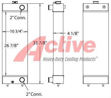 Komatsu WA150 Radiator