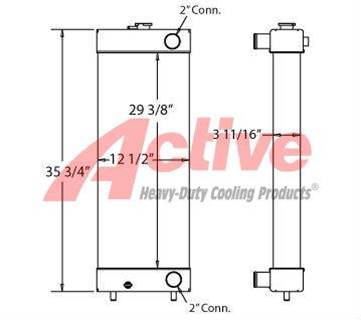 Komatsu WA200-6 Radiator