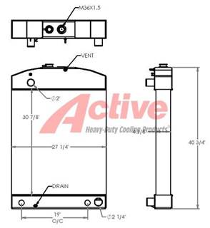 Komatsu WA320-1 Radiator