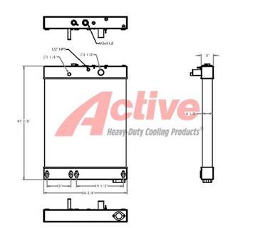 Komatsu WA450-2 Radiator
