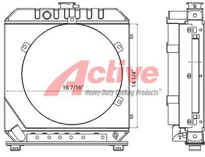 Kubota D1005 Radiator