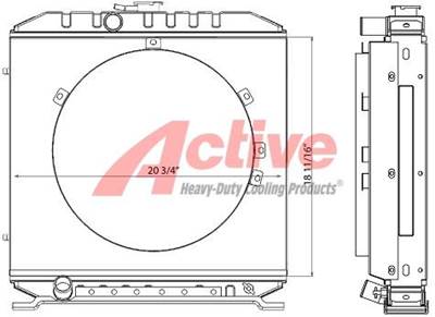 Kubota V2403T Radiator