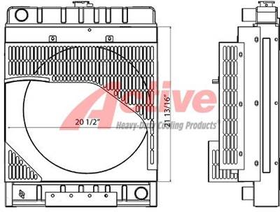 Kubota V3300 Radiator for a Kubota V3300 High Fan