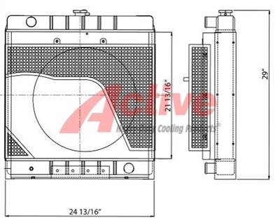 Kubota V3600 Radiator for a Kubota V3600 High Fan