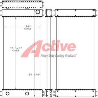 Manitowoc 2250 Radiator for a Manitowoc 2250 Crane