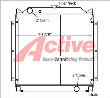 Multiquip DCA85USJ Radiator for a Multiquip DCA-85USJ