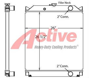 Multiquip LT-12D Radiator for a Multiquip LT12D
